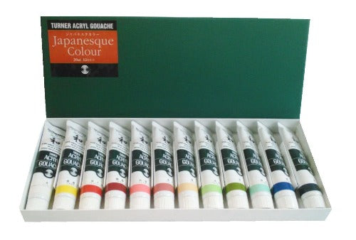 Turner Acryl Gouache Matte 20ml Tube x 12 Colors Japanesque Set –  Art&Stationery
